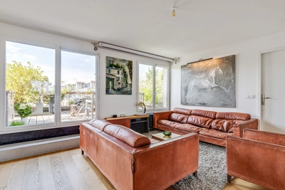 Living room in Appartement et jardin sur les toits de Paris - 0