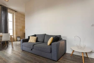 Living room in T2 rénové dans immeuble pierre 45m² - 0