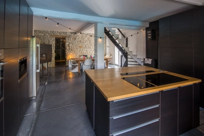 Kitchen dentro Maison  avec piscine Fontainebleau - 1