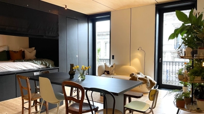 Comedor dentro Loft Architecte minimaliste 80 m²  - 0