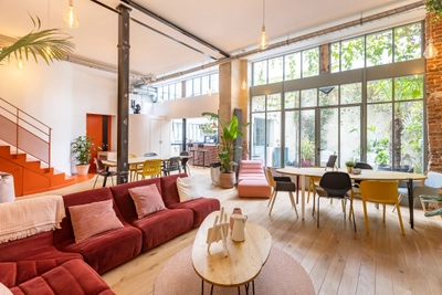 Living room in Loft d'artiste avec terrasse au coeur de Paris - 2